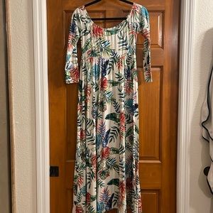 Mother Bee Maternity Floral Maxi Dress